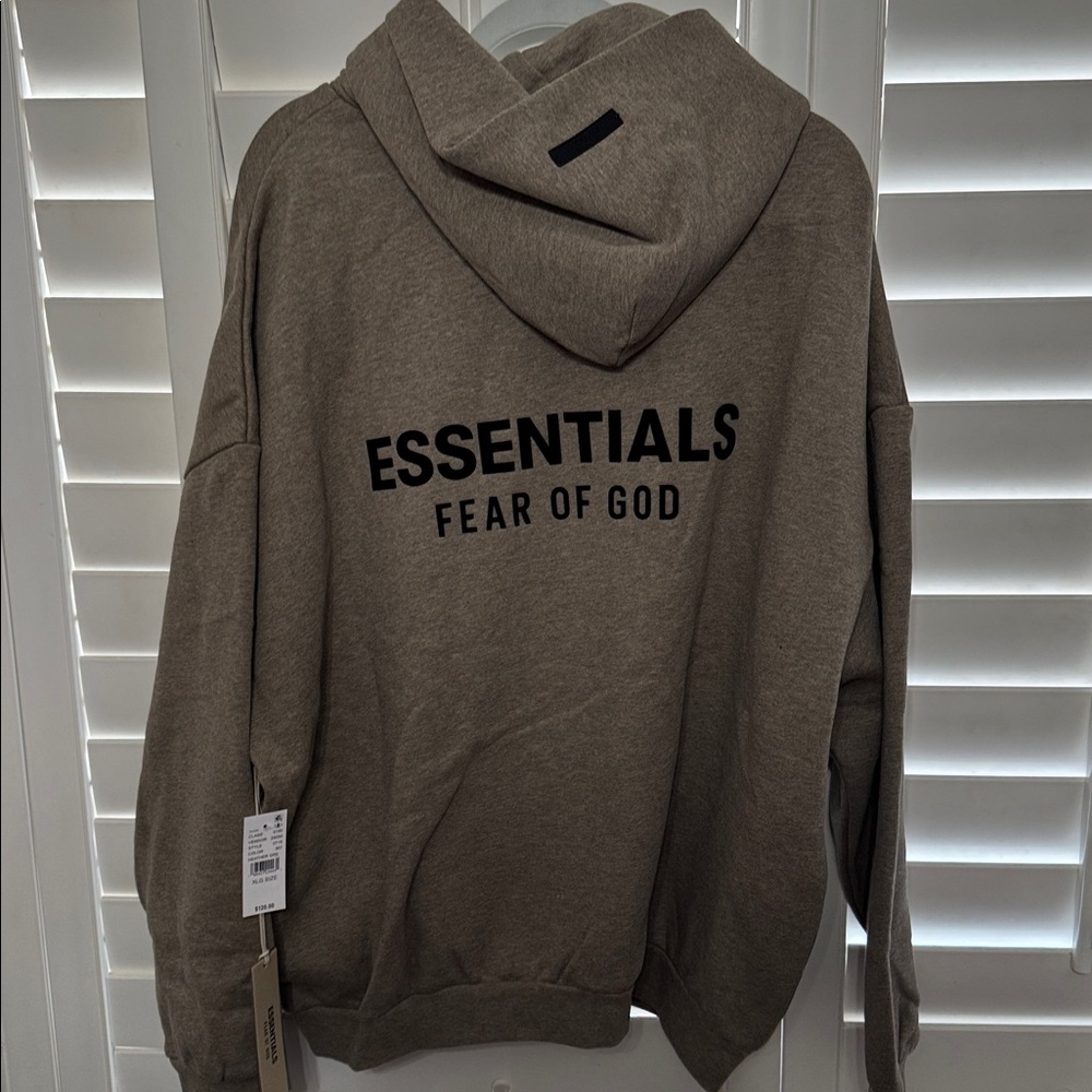 Essentials FEAR OF GOD ✨ Gray Hoodie NWT ⚡️fast and reduced shipping ! - Picture 3 of 5
